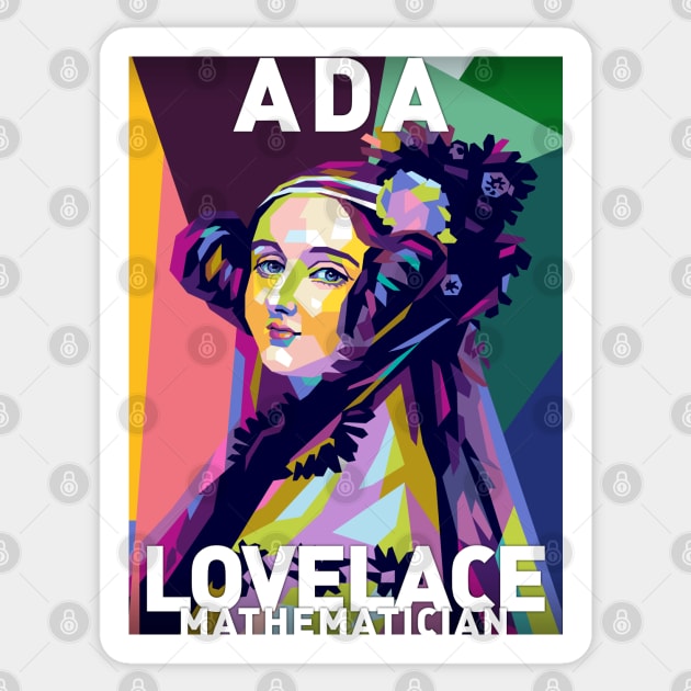 Ada Lovelace Sticker by Shecience